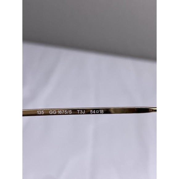 Vintage 1990’s GUCCI GG 1675/S 577 Gold Brown Rimless Sunglasses 54[]18-135mm - Picture 7 of 9